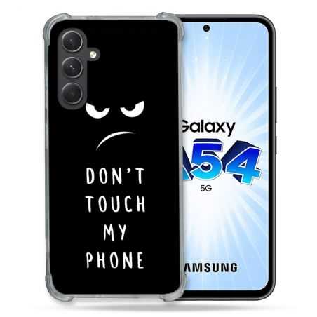 Coque Renforcée En Verre Trempé Pour Samsung Galaxy A54 5G Humour Don't Touch