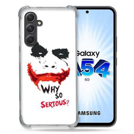 Coque Renforcée En Verre Trempé Pour Samsung Galaxy A54 5G Joker Blanc