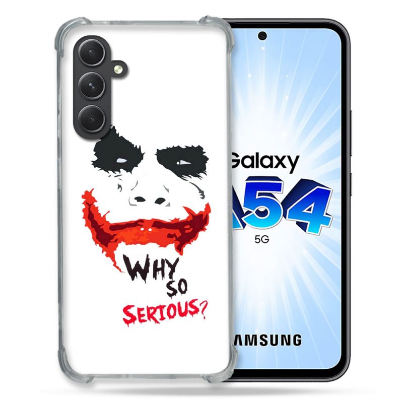 Coque Renforcée En Verre Trempé Pour Samsung Galaxy A54 5G Joker Blanc
