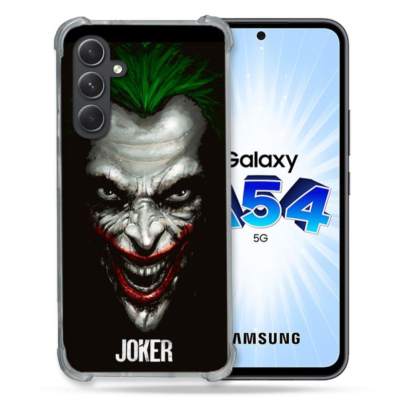 Coque Renforcée En Verre Trempé Pour Samsung Galaxy A54 5G Joker Noir