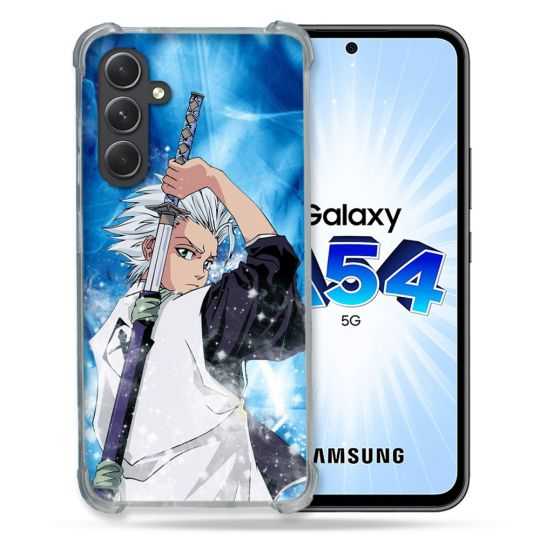 Coque Renforcée En Verre Trempé Pour Samsung Galaxy A54 5G Manga Bleach Hitsugaya