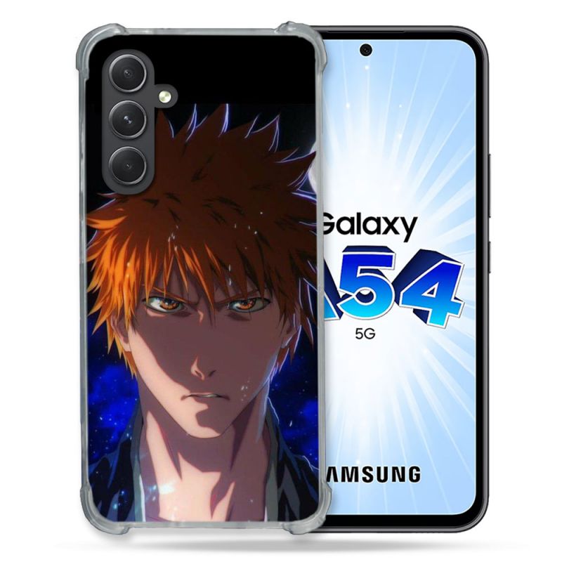Coque Renforcée En Verre Trempé Pour Samsung Galaxy A54 5G Manga Bleach Ichigo