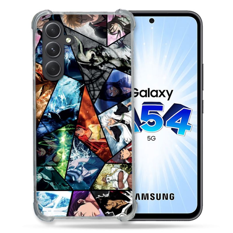 Coque Renforcée En Verre Trempé Pour Samsung Galaxy A54 5G Manga Bleach Pele Mele