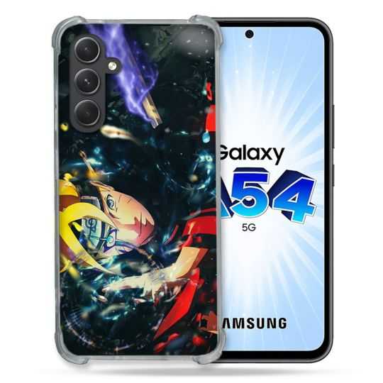 Coque Renforcée En Verre Trempé Pour Samsung Galaxy A54 5G Manga Boruto Eclair