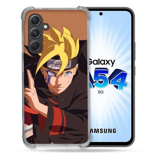 Coque Renforcée En Verre Trempé Pour Samsung Galaxy A54 5G Manga Boruto Signe