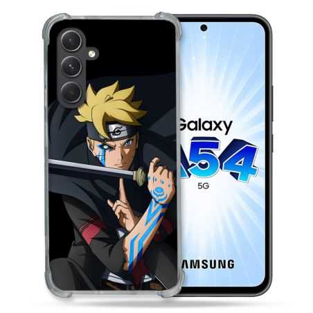 Coque Renforcée En Verre Trempé Pour Samsung Galaxy A54 5G Manga Boruto Tatouage