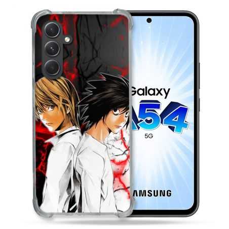 Coque Renforcée En Verre Trempé Pour Samsung Galaxy A54 5G Manga Death Note Duo