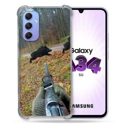 Coque Renforcée En Verre Trempé Pour Samsung Galaxy A34 5G Chasse Vision Tir