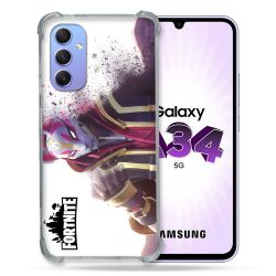 Coque Renforcée En Verre Trempé Pour Samsung Galaxy A34 5G Fortnite Blanc