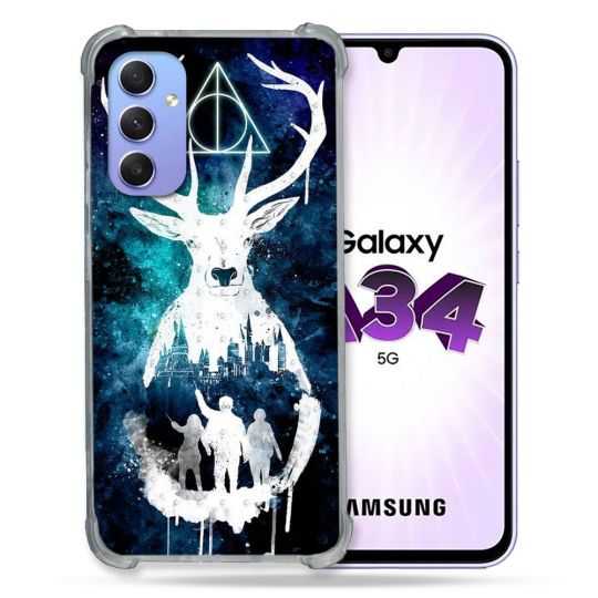 Coque Renforcée En Verre Trempé Pour Samsung Galaxy A34 5G Harry Potter Patronome