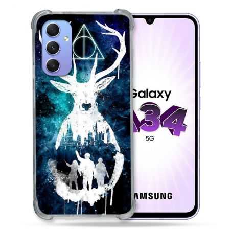 Coque Renforcée En Verre Trempé Pour Samsung Galaxy A34 5G Harry Potter Patronome