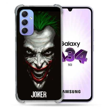 Coque Renforcée En Verre Trempé Pour Samsung Galaxy A34 5G Joker Noir