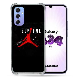 Coque Renforcée En Verre Trempé Pour Samsung Galaxy A34 5G Jordan Supreme Noir