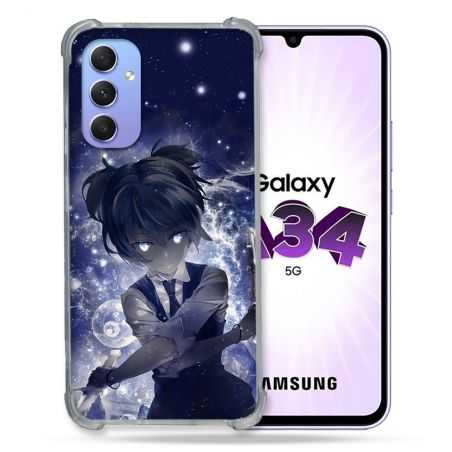 Coque Renforcée En Verre Trempé Pour Samsung Galaxy A34 5G Manga Assassination Classroom Nagisa