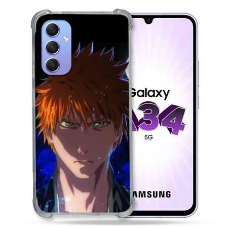 Coque Renforcée En Verre Trempé Pour Samsung Galaxy A34 5G Manga Bleach Ichigo