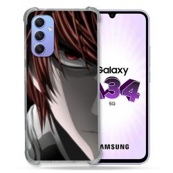 Coque Renforcée En Verre Trempé Pour Samsung Galaxy A34 5G Manga Death Note Kira
