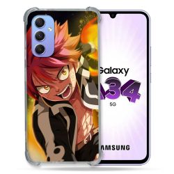 Coque Renforcée En Verre Trempé Pour Samsung Galaxy A34 5G Manga Fairy Tail Natsu