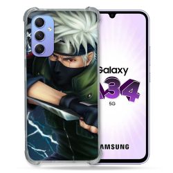 Coque Renforcée En Verre Trempé Pour Samsung Galaxy A34 5G Manga Naruto Kakashi