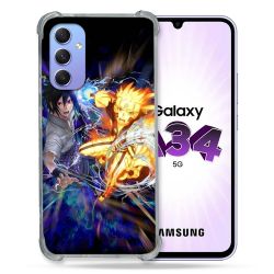 Coque Renforcée En Verre Trempé Pour Samsung Galaxy A34 5G Manga Naruto VS