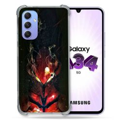 Coque Renforcée En Verre Trempé Pour Samsung Galaxy A34 5G Manga Solo Leveling Igris