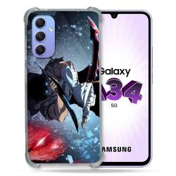 Coque Renforcée En Verre Trempé Pour Samsung Galaxy A34 5G Manga Solo Leveling Sung Epee