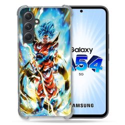 Coque Renforcée En Verre Trempé Pour Samsung Galaxy A54 5G Manga Dragon Ball Sangoku Blanc