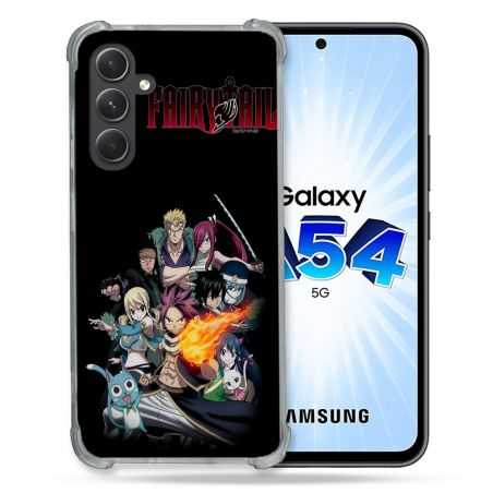 Coque Renforcée En Verre Trempé Pour Samsung Galaxy A54 5G Manga Fairy Tail Logo Team
