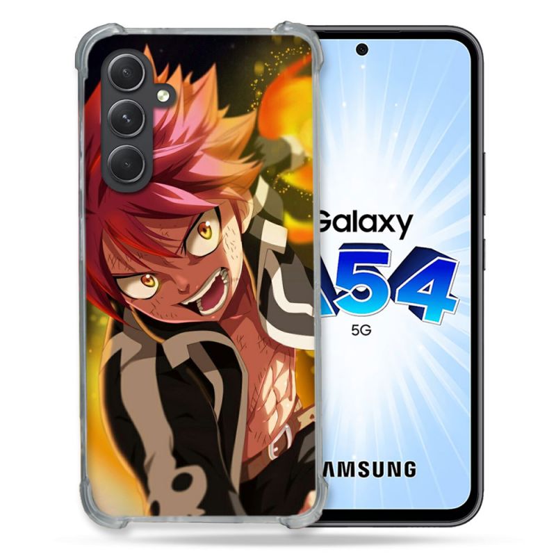 Coque Renforcée En Verre Trempé Pour Samsung Galaxy A54 5G Manga Fairy Tail Natsu