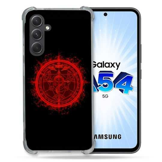 Coque Renforcée En Verre Trempé Pour Samsung Galaxy A54 5G Manga Fullmetal Alchemist Logo