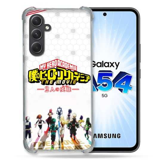 Coque Renforcée En Verre Trempé Pour Samsung Galaxy A54 5G Manga My Hero Academia Blanc