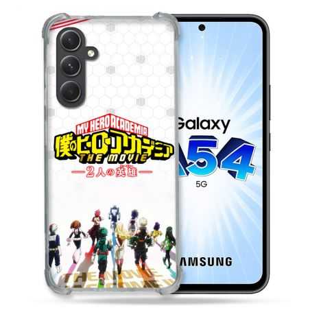 Coque Renforcée En Verre Trempé Pour Samsung Galaxy A54 5G Manga My Hero Academia Blanc