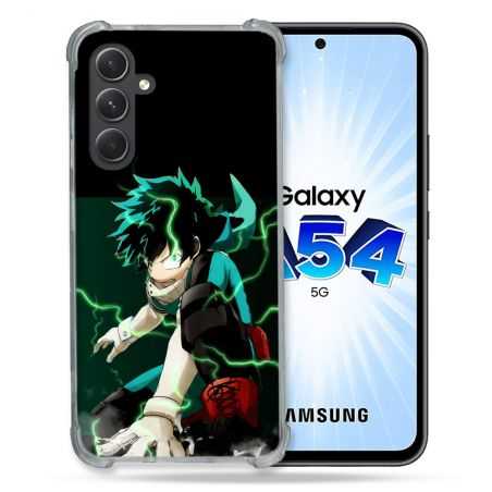 Coque Renforcée En Verre Trempé Pour Samsung Galaxy A54 5G Manga My Hero Academia Deku