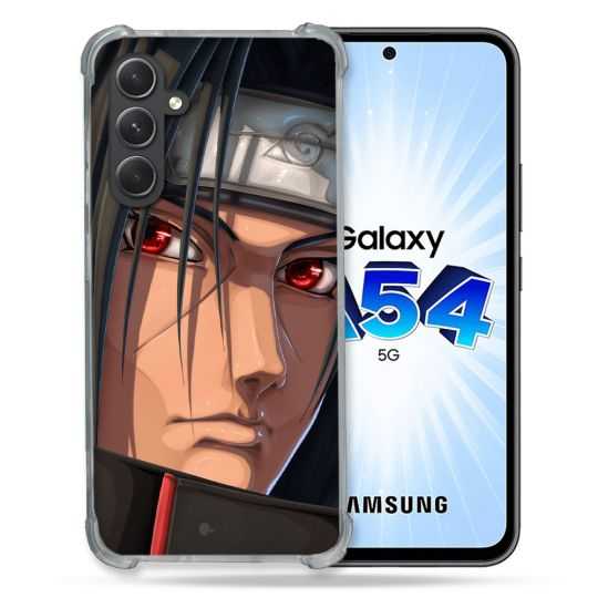 Coque Renforcée En Verre Trempé Pour Samsung Galaxy A54 5G Manga Naruto Itachi Visage