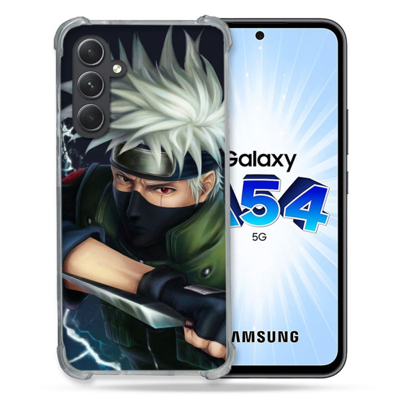 Coque Renforcée En Verre Trempé Pour Samsung Galaxy A54 5G Manga Naruto Kakashi