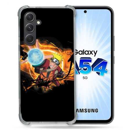 Coque Renforcée En Verre Trempé Pour Samsung Galaxy A54 5G Manga Naruto Noir