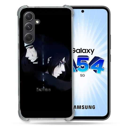 Coque Renforcée En Verre Trempé Pour Samsung Galaxy A54 5G Manga Naruto Sasuke Itachi