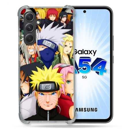 Coque Renforcée En Verre Trempé Pour Samsung Galaxy A54 5G Manga Naruto Team