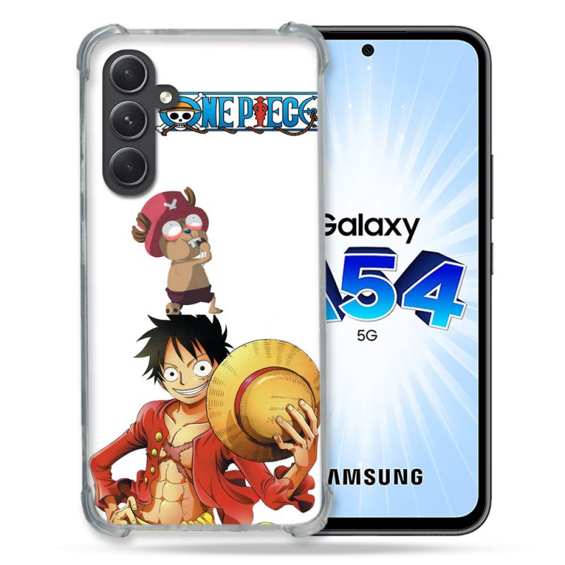Coque Renforcée En Verre Trempé Pour Samsung Galaxy A54 5G Manga One Piece Chopper