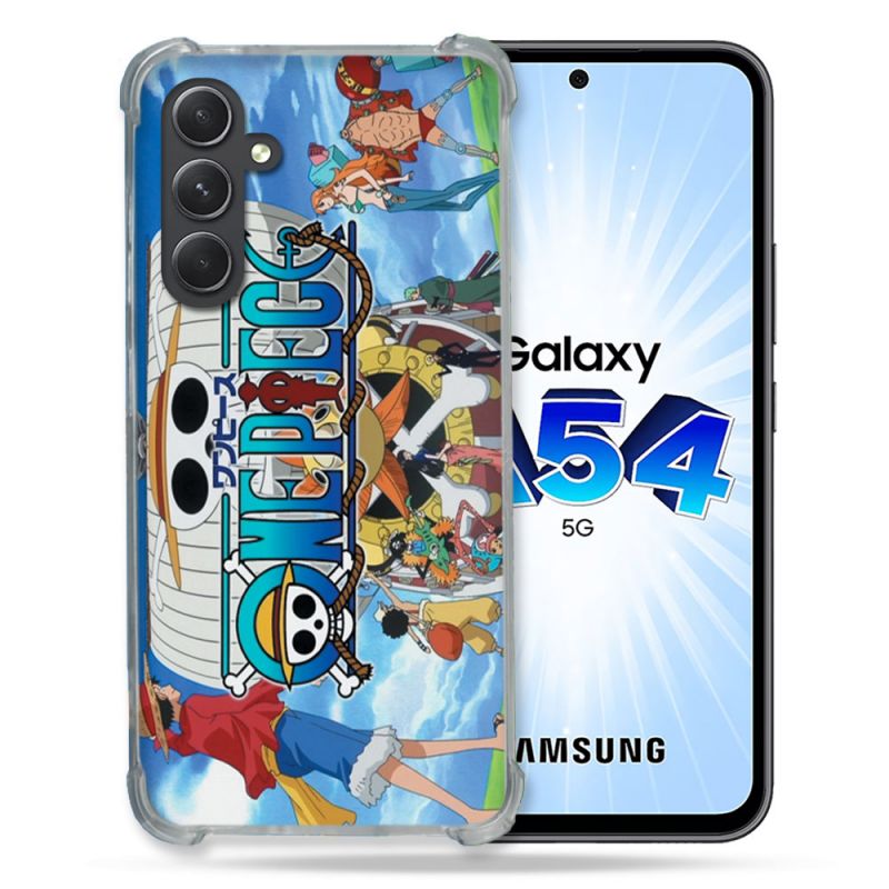Coque Renforcée En Verre Trempé Pour Samsung Galaxy A54 5G Manga One Piece Sunny