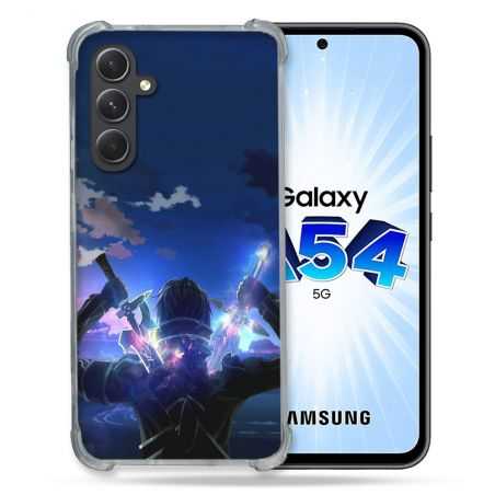 Coque Renforcée En Verre Trempé Pour Samsung Galaxy A54 5G Manga SAO sword Art Online Epee