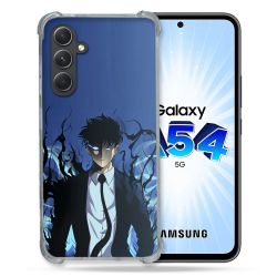 Coque Renforcée En Verre Trempé Pour Samsung Galaxy A54 5G Manga Solo Leveling Sung Bleu