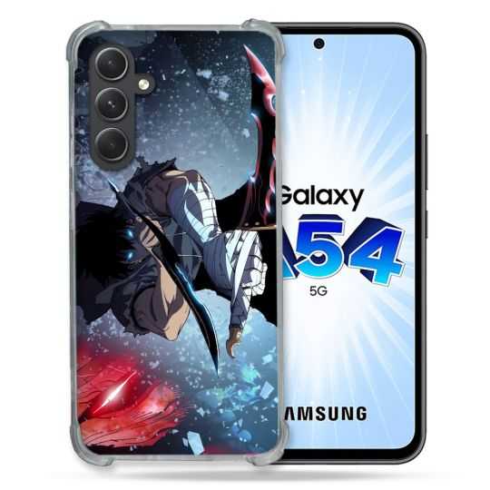 Coque Renforcée En Verre Trempé Pour Samsung Galaxy A54 5G Manga Solo Leveling Sung Epee