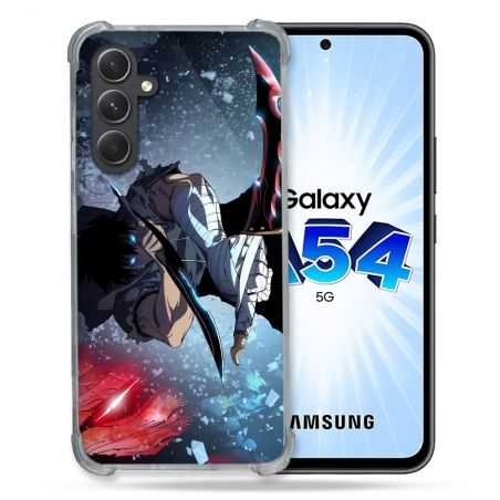 Coque Renforcée En Verre Trempé Pour Samsung Galaxy A54 5G Manga Solo Leveling Sung Epee