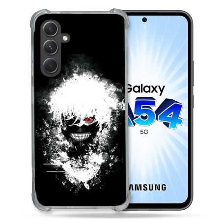 Coque Renforcée En Verre Trempé Pour Samsung Galaxy A54 5G Manga Tokyo Ghoul Kaneki Tag
