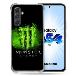 Coque Renforcée En Verre Trempé Pour Samsung Galaxy A54 5G Monster Energy Vert