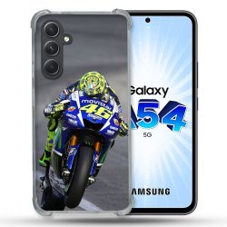 Coque Renforcée En Verre Trempé Pour Samsung Galaxy A54 5G Moto Course GP Wheeling 46
