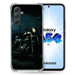 Coque Renforcée En Verre Trempé Pour Samsung Galaxy A54 5G Moto Harley Vintage