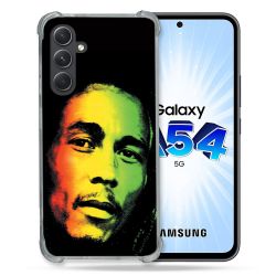 Coque Renforcée En Verre Trempé Pour Samsung Galaxy A54 5G Musique Bob Marley 2