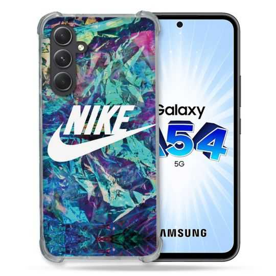 Coque Renforcée En Verre Trempé Pour Samsung Galaxy A54 5G Nike Turquoise
