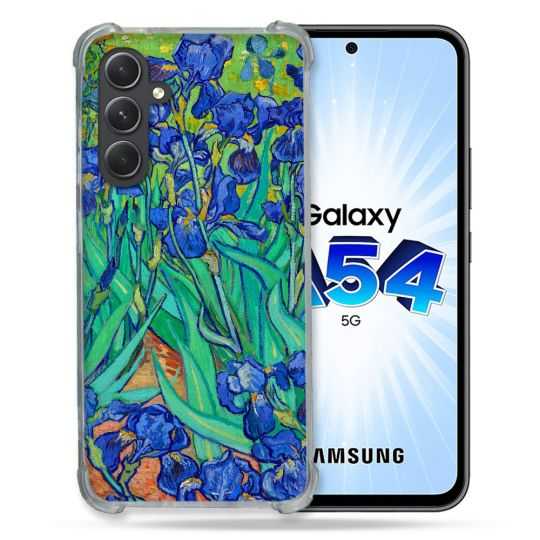 Coque Renforcée En Verre Trempé Pour Samsung Galaxy A54 5G Peinture Iris